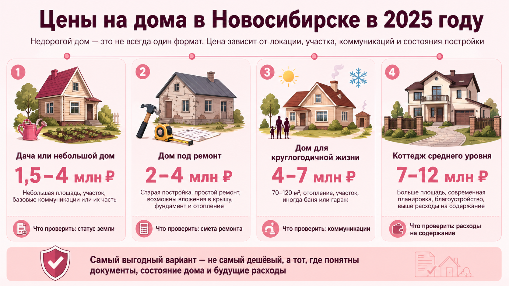 Купить дом в Новосибирске недорого